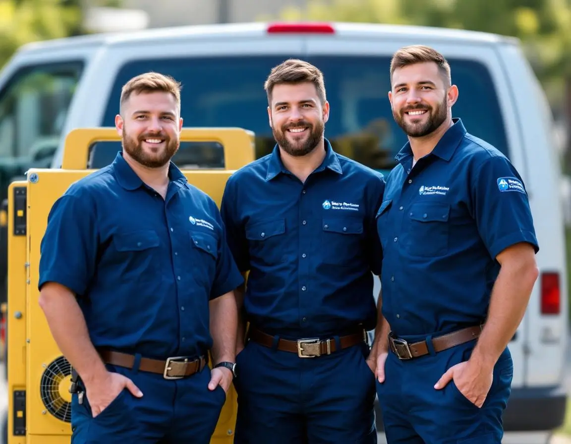 Professional water restoration team with commercial-grade equipment ready to respond